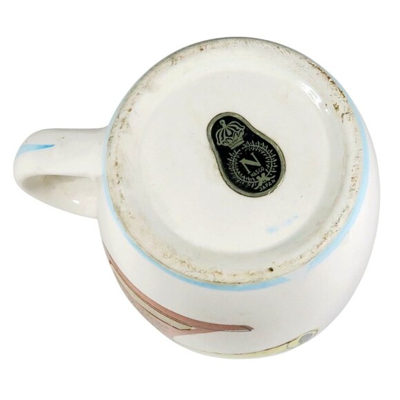 Nasco Japan “Hear Ye” Child’s Mug 1940s Ceramic Trumpet Banner Cup - Picture 7 of 7